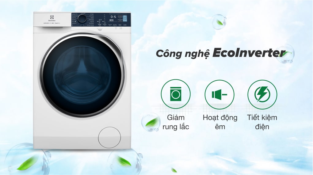 3. Máy giặt sấy Electrolux EWW1024P5WB tiết kiệm điện nhờ công nghệ EcoInverter