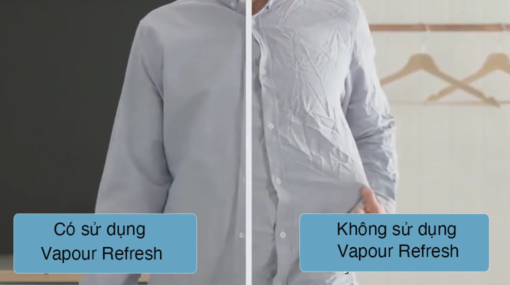 Trang bị chương trình Vapour Refresh giảm nhăn làm mới quần áo