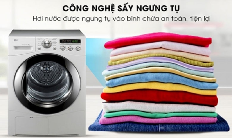 7. Công nghệ sấy ngưng tụ ECO HYBRID nhanh chóng sấy khô quần áo tiện lợi
