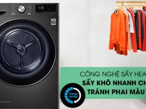 Máy sấy bơm nhiệt LG 9 Kg DVHP09B 4 Với công nghệ Heatpump bên trong giúp quần áo luôn được bảo vệ tối đa nhất