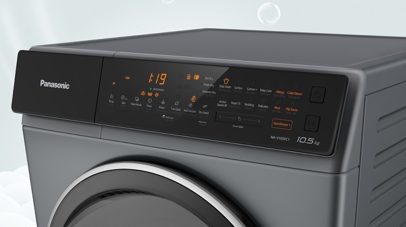 Máy giặt sấy Panasonic Inverter 10.5 Kg NA-V105FC1LV được trang bị tính năng điều khiển thông minh