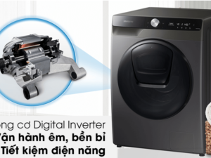 Máy giặt sấy Samsung WD14TP44DSB/SV AI Inverter 14Kg lồng ngang 4 6. Máy giặt 2021 SamSung WD14TP44DSBSV sở hữu công nghệ AI Inverter tiết kiệm điện năng, vận hành êm