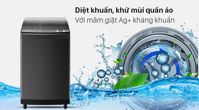 6. ES-X95HV-S - Máy giặt Sharp diệt khuẩn, khử mùi quần áo với công nghệ Ag  