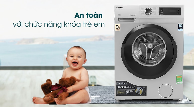 Máy giặt Toshiba TW-BK105S3V(SK) có khóa trẻ em an toàn