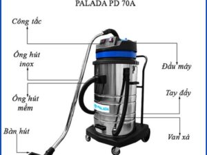 1. Thông số kỹ thuật máy hút bụi công nghiệp Palada PD 70A