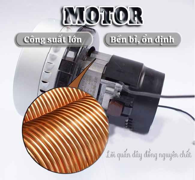 Máy hút bụi công nghiệp Palada PD 90 5 2. Công suất khỏe, hiệu năng tốt