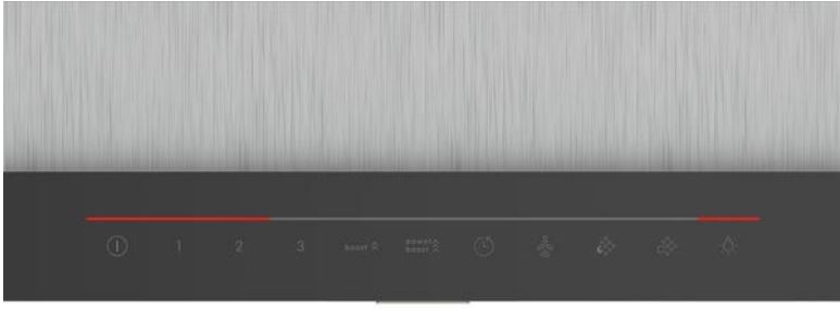 Máy hút mùi Bosch DWB98JQ50 5 3. Hệ thống điều khiển siêu nhạy dễ dàng thao tác