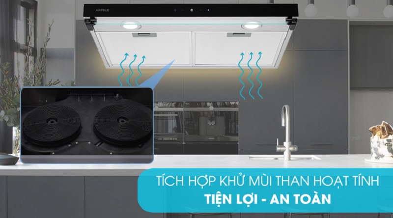 Máy hút mùi Hafele HC-BI70B 538.86.095 7 3. Loại bỏ hết mùi khó chịu trong căn bếp