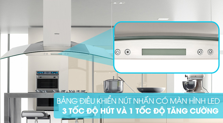 Máy hút mùi Hafele HH-WG90B 539.81.185 7 3. Bảng điều khiển thông minh
