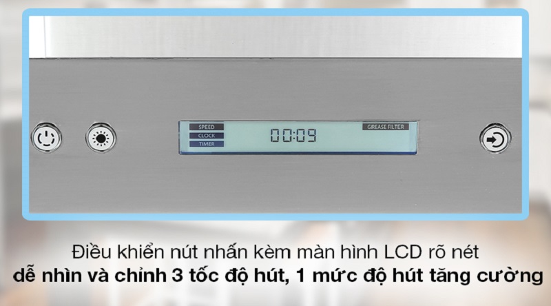 Máy hút mùi Hafele HH-WI70C 539.81.158 8 4. Máy hút mùi Hafele HH-HH-WI70C 539.81.158 trang bị 3 tốc độ hút