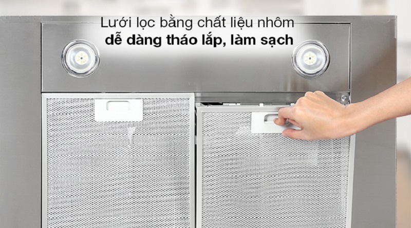 Máy hút mùi Hafele HH-WI70C 539.81.158 11 7. Tấm lọc dễ dàng vệ sinh