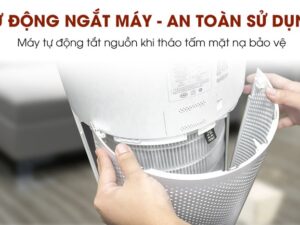 Máy lọc không khí Gree GCF350ASNA 6 Máy lọc không khí GCF350ASNA này có thể tự động ngắt máy khi bạn tháo ấm mặt nạ phía sau