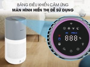 Máy lọc không khí Philips AC2936/13 4 Philip AC2936/13 có tích hợp bảng điều khiển cảm ứng trên thân máy, tiện lợi cài đặt