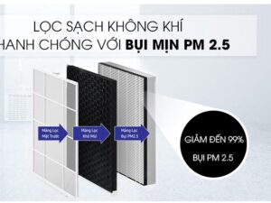 Máy lọc không khí Samsung AX34R3020WW/SV 6 Máy lọc không khí AX34R3020WW/SV với hệ thống 3 cấp lọc tiên tiến