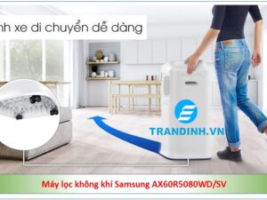 Máy lọc không khí Samsung AX60R5080WD/SV 4 Máy lọc không khí Samsung AX60R5080WD/SV có thiết kế chắc chắc chắn hiện đại