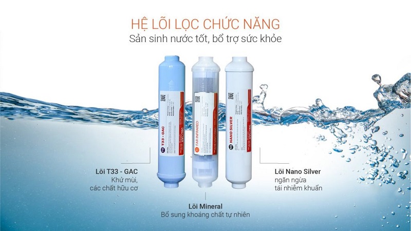 Máy lọc nước Karofi Livotec 110 6 Hệ lõi lọc chức năng, tăng cường khoáng chất, diệt khuẩn tối đa