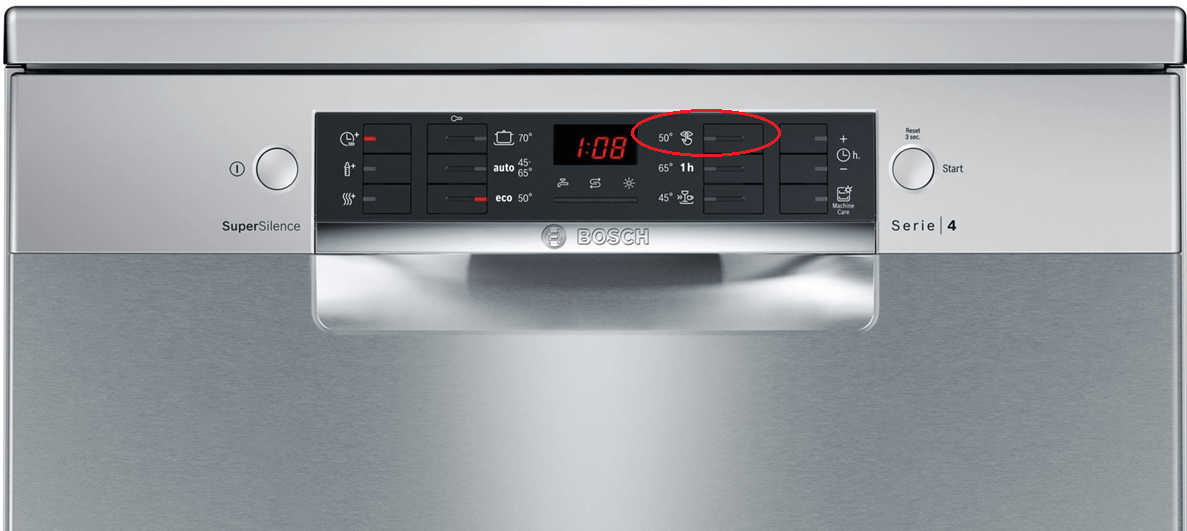Máy rửa bát Bosch SMV68MX03E 9 Chương trình Quiet 50°C giảm thiểu tiếng ồn trên máy rửa bát SMV68MX03E
