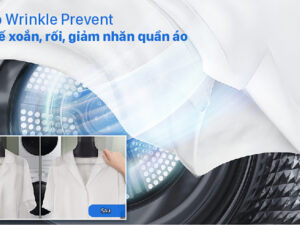 Máy sấy bơm nhiệt Samsung 9Kg DV90TA240AX/SV 4 4. Công nghệ Wrinkle Prevent - Hạn chế nhăn và xoăn quần áo.