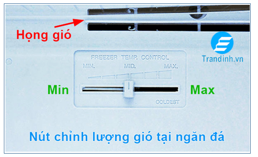 Nên để tủ lạnh ở số mấy 4 Nút điều chỉnh lượng gió