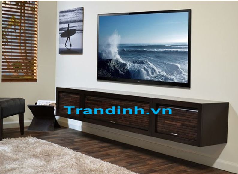 Kích thước tivi phù hợp với thiết kế không gian của phòng khách