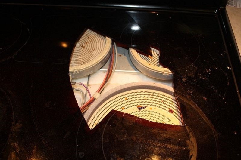 nguyên nhân khiến bếp từ bị nứt mặt kính