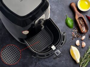 Nồi chiên không dầu Magic A83 6 lít 2 Thiết kế lòng nồi chống bám dính tốt