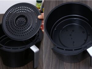 Nồi chiên Magic A84 có thiết kế hay hứng mỡ kích thước lớn