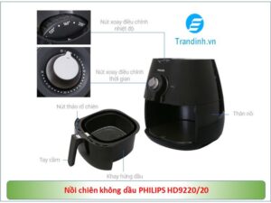 Nồi Chiên Không Dầu PHILIPS HD9220/20 5 Nồi chiên không dầu Philips HD9220/20 có thiết kế bắt mắt, độc đáo