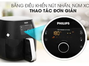 Nồi chiên không dầu Philips HD9650 5 lít 3 Sở hữu bảng điều khiển hiện đại thông minh