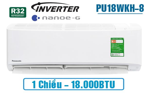 Điều hòa Panasonic CU/CS-PU18WKH-8M Inverter 1 chiều 18000BTU 