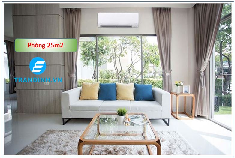 Phòng 25m2 dùng điều hòa công suất bao nhiêu BTU 1 Phòng 25m2 dùng dùng điều hòa công suất bao nhiêu BTU