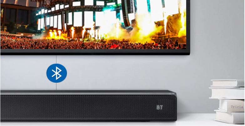 Loa thanh soundbar Samsung 3.1 HW-R650 12  Loa soundbar Samsung HW-R650 có kết nối không dây Bluetooth đơn giản từ điện thoại, máy tính bảng đến loa thanh
