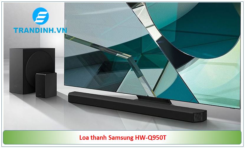 Loa thanh Samsung HW-Q950T có thiết kế màu đen sang trọng, tinh tế
