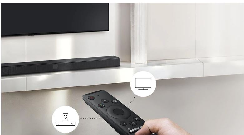 Loa thanh Samsung HW-T550 11 Dàn âm thanh SamSung HW-T550  có điều khiển tiện lợi với One Remote Control