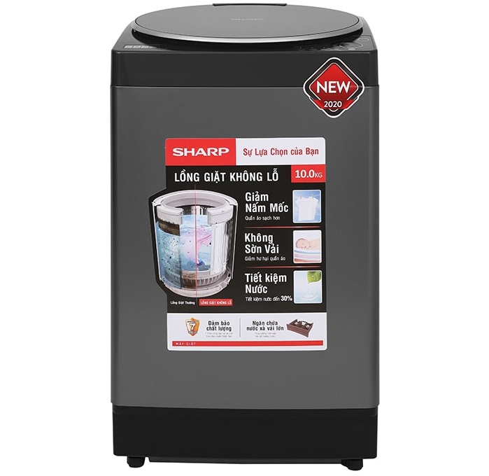 Máy giặt Sharp 10 kg ES-W100PV-H 