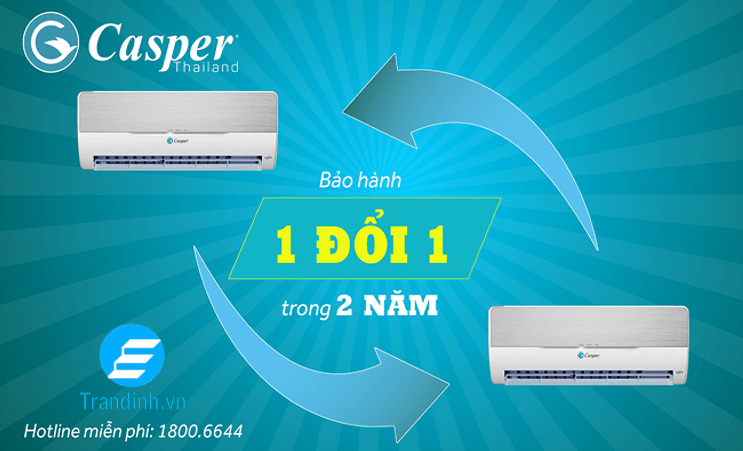 So sánh điều hoà Casper và Toshiba về chế độ bảo hành