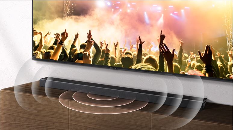 Loa thanh soundbar Samsung HW-Q70R 6 Loa samsung HW-Q70R có công suất 330 W mạnh mẽ, giải trí sống động với loa Samsung 3.1.2 kênh