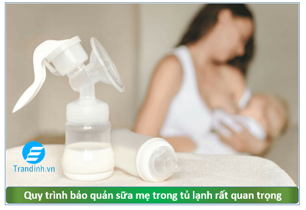 Cách bảo quản sữa mẹ trong tủ lạnh