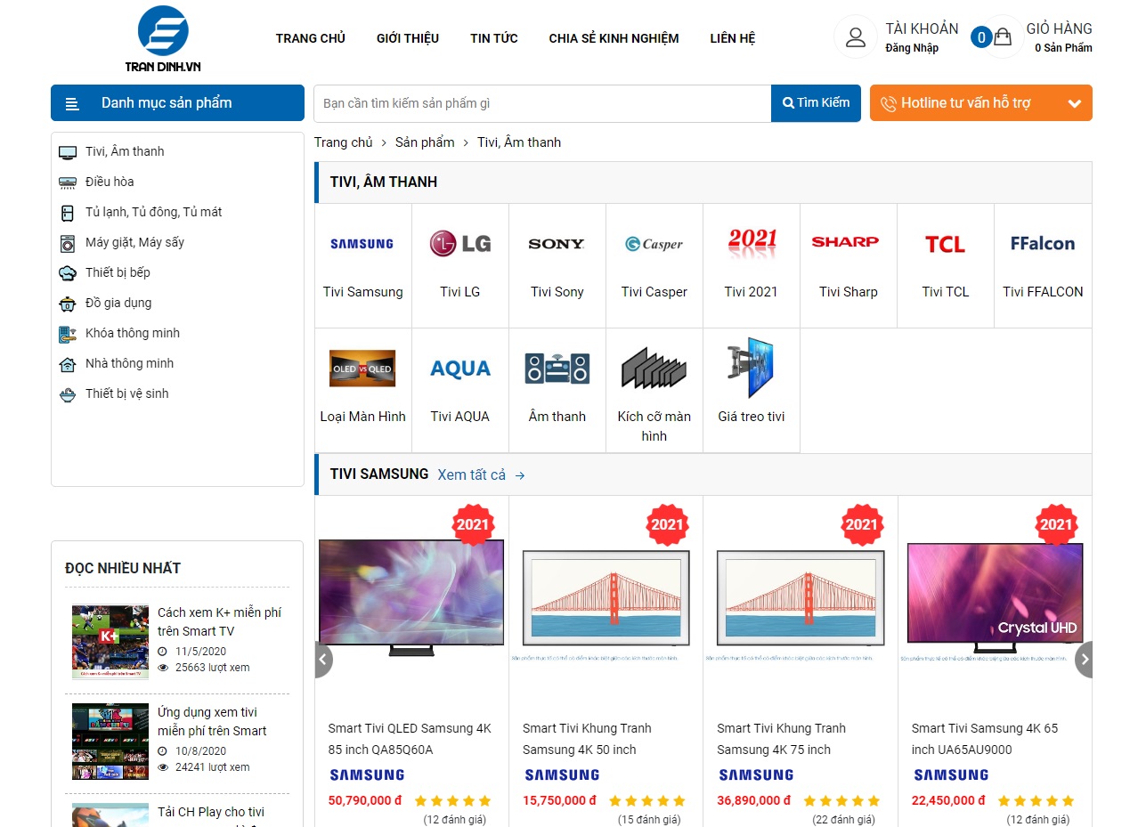 Tại sao mua Tivi Online lại rẻ hơn Siêu thị | Cửa hàng điện máy 1 Mua tivi online, không mất chi phí thuê nhân viên tiếp thị, bán hàng