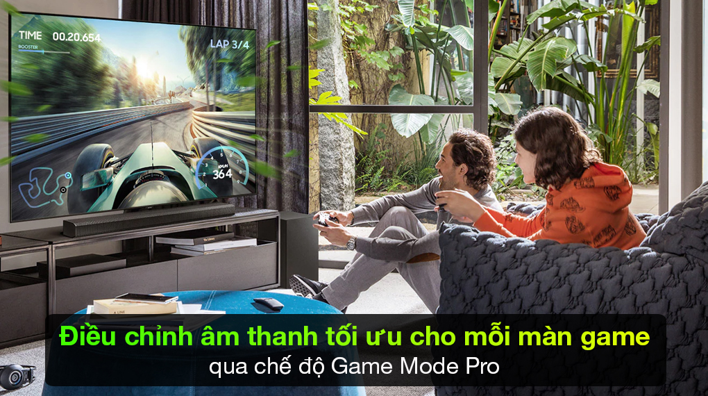 Loa thanh Samsung HW-Q700 giúp bạn có thể hòa mình vào game hơn với chế độ Game Mode Pro