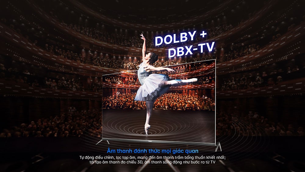 2. Dolby Digital & dbx-tv Âm thanh đánh thức mọi giác quan
