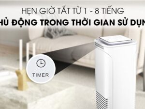Máy lọc không khí Toshiba CAF-N50(W)VN 5 Tính năng hen giờ lên đến 8 tiếng, đèn báo vệ sinh bộ lọc