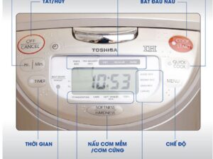 Nồi cơm điện cao tần Toshiba 1 lít RC-10RH(CG)VN 5 Nồi cơm điện Toshiba RC-10RH(CG)VN có tính năng hẹn giờ thông minh