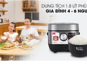 Nồi cơm cao tần Toshiba RC-18IP1PV 1.8 lít 2  Toshiba 1.8 lít RC-18IP1PV