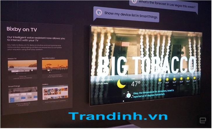 Trợ lý ảo trên tivi là gì ? Được ứng dụng trên dòng tivi nào ? 4 Trợ lý ảo trên hệ điều hành Tizen OS của Samsung ( Bixby )