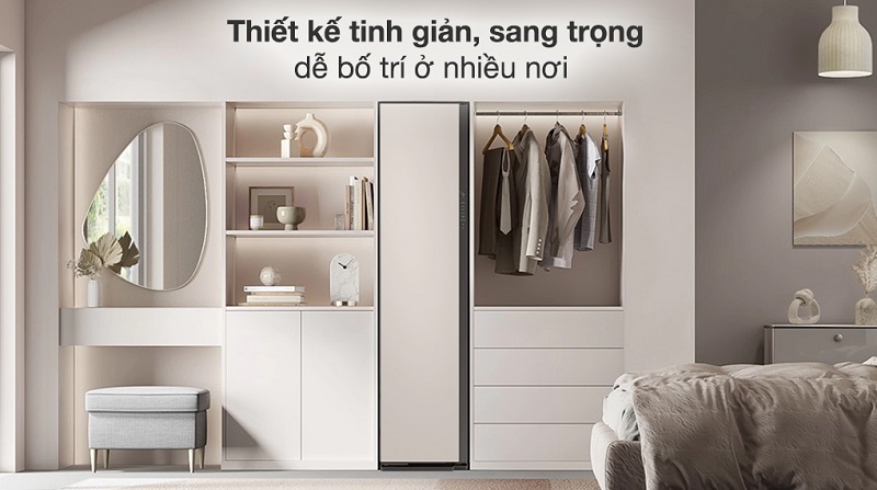 1. Tổng quan thiết kế Tủ Chăm Sóc Quần Áo Thông Minh Samsung DF60A8500EG/SV