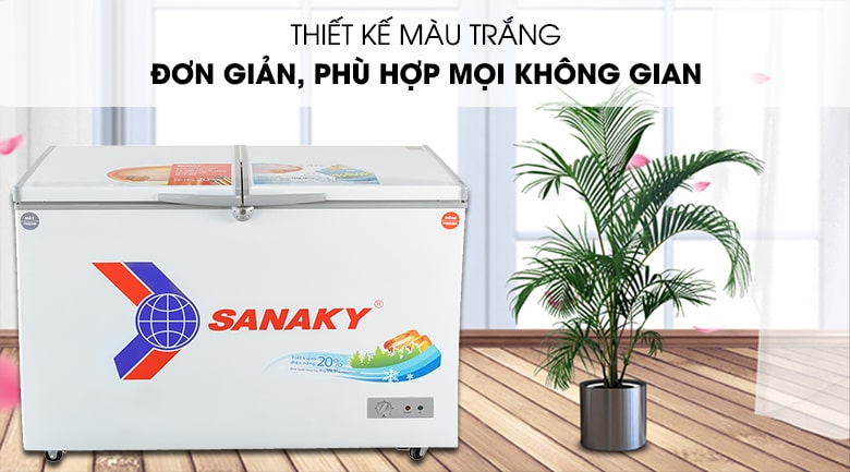 Tủ đông Sanaky VH-3699W1 với kiểu dáng hiện đại, dễ sử dụng
