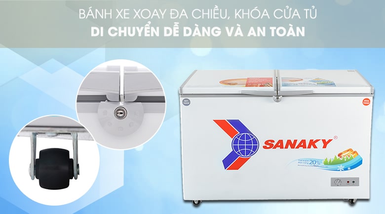 Tủ đông Sanaky 260 lít VH-3699W1 với nhiều tính năng nổi bật
