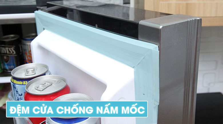 Tủ lạnh Hitachi R-FVX510PGV9(GBK) inverter 406 lít 12 8. Tủ lạnh 2 cánh Hitachi R-FVX510PGV9(GBK) trang bị đệm cửa chống mốc tiện ích