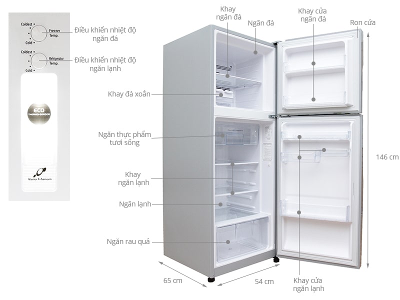 Tổng quát tủ lạnh inverter 203 lít Hitachi R-H200PGV4